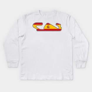 Circuit de Catalunya [flag] Kids Long Sleeve T-Shirt